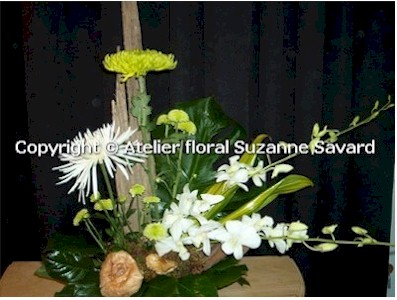 fleurs pour urne funéraire - FN1256 55$ CAN