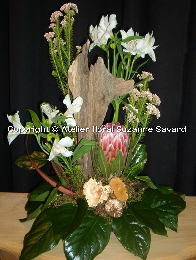 fleurs pour urne funéraire - FN1258 65$ CAN