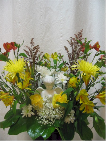 fleurs pour urne funéraire - FN1333 140$ CAN